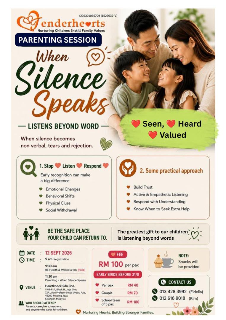 Family Wellness & Parenting Workshop Poster